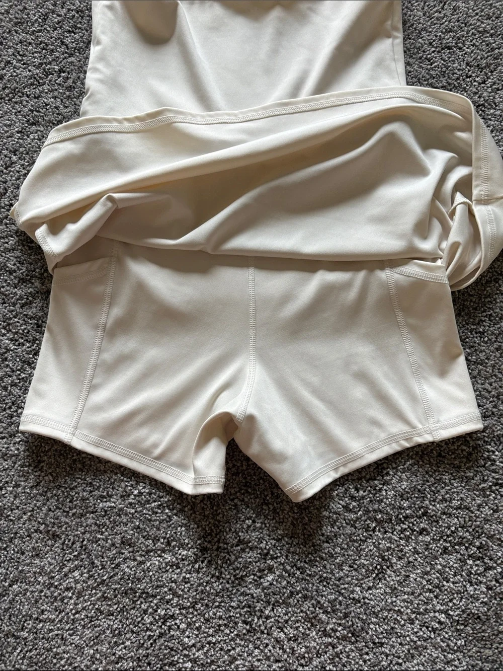 Aeropostale Cream Dress with Shorts